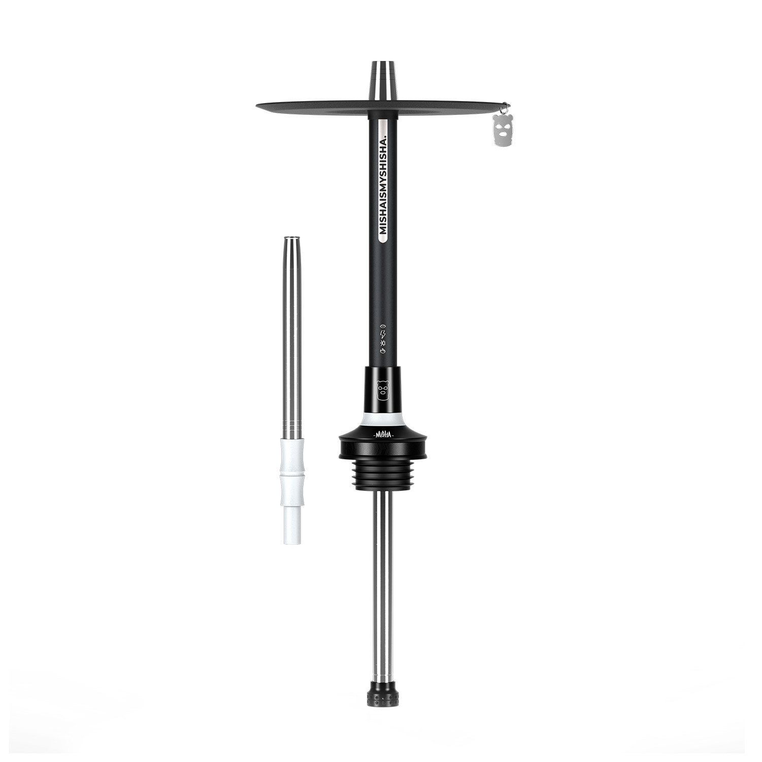 Шахта ALPHA HOOKAH Misha Revolt Moon Black (Черно белый)