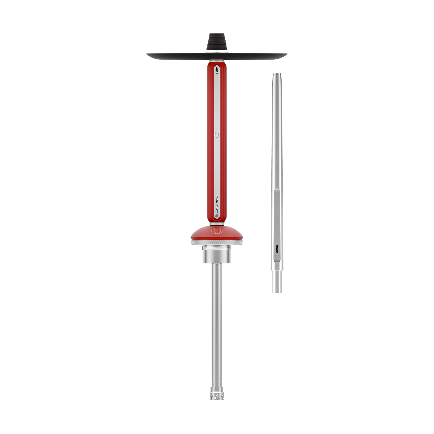 Шахта Alpha Hookah Echo Silver Ruby Red