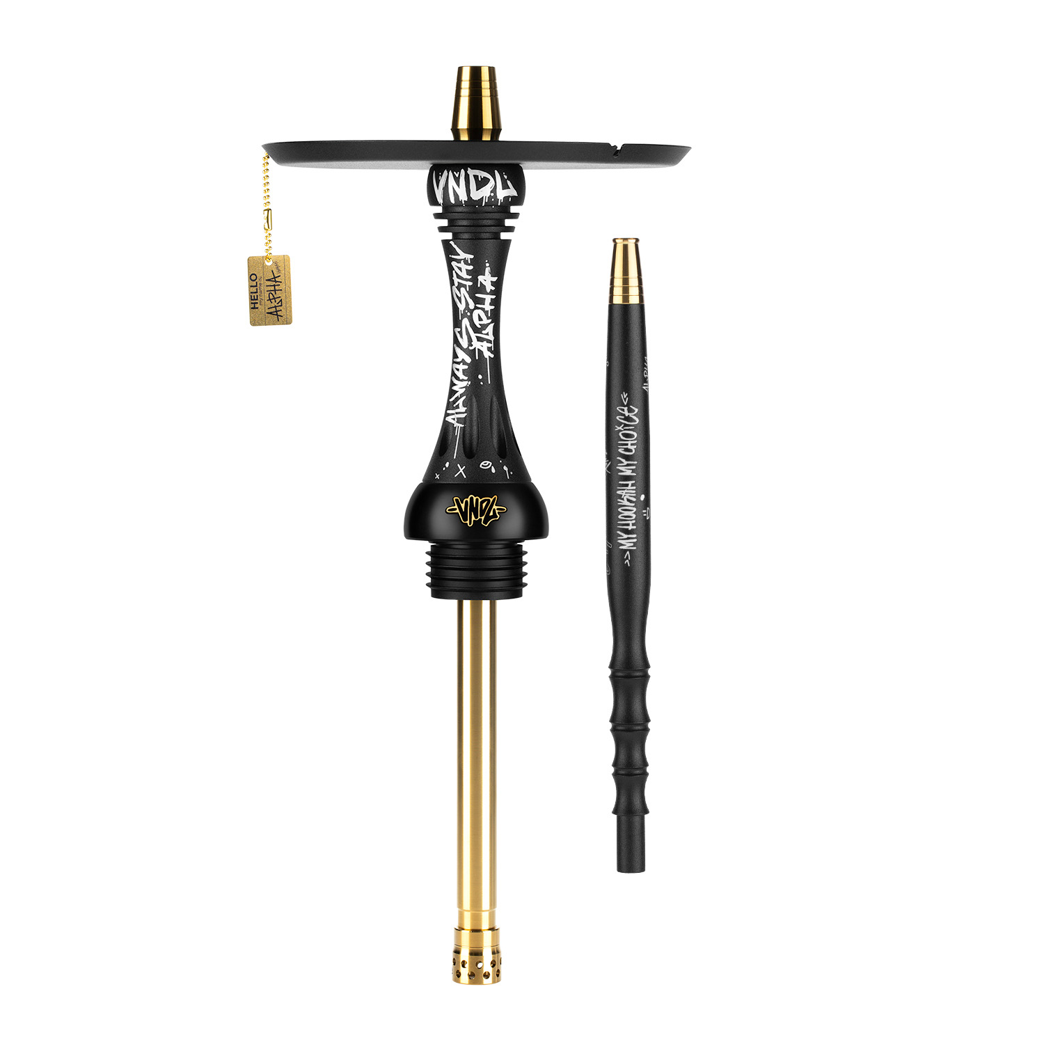 Шахта ALPHA HOOKAH MODEL X SS Vandal Jet Black