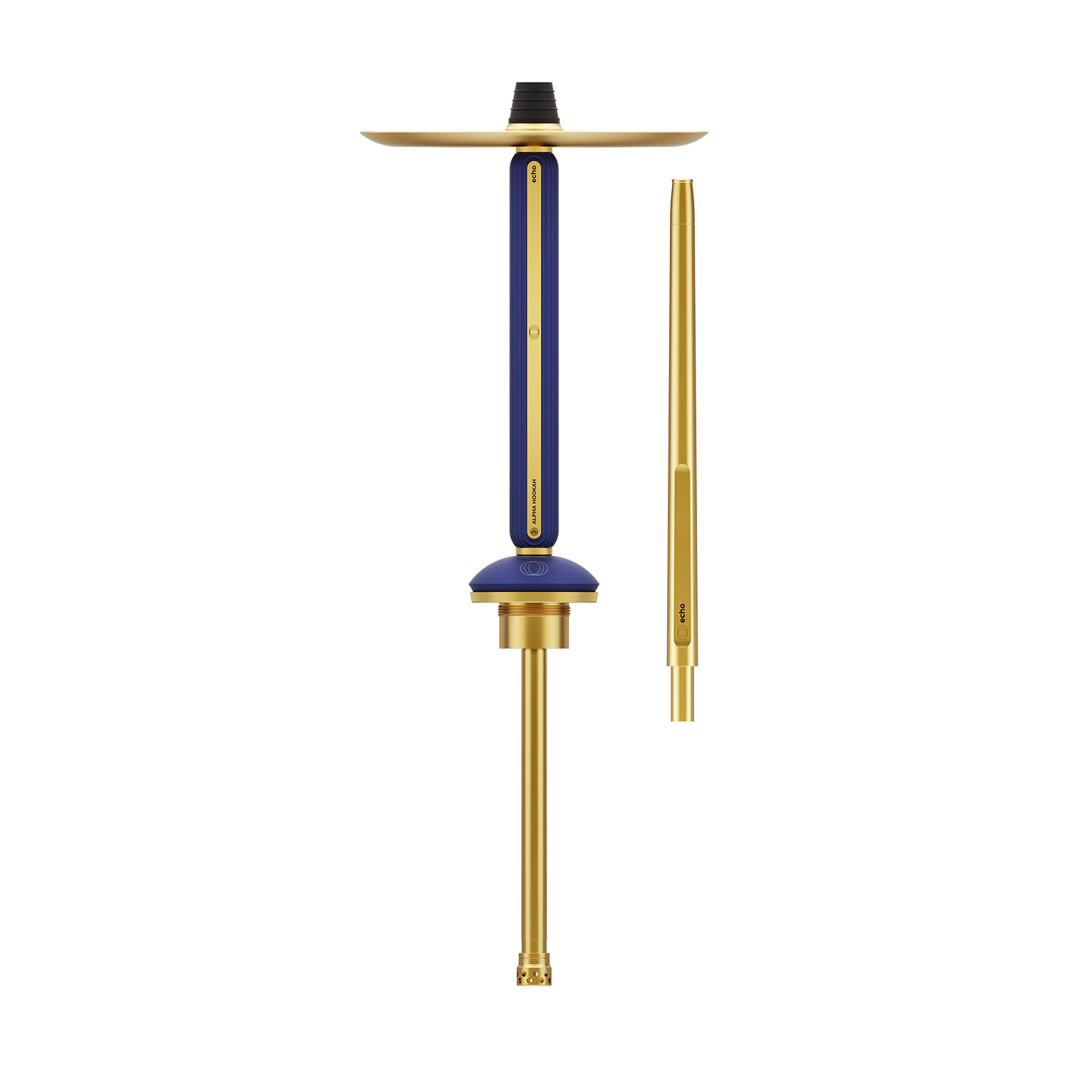Шахта Alpha Hookah Echo Gold Sapphire Blue